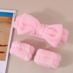 ⁦Fleece Headband and Wristbands Set⁩ - الصورة ⁦3⁩