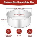 ⁦Round Cake Pan Stainless Steel⁩ - الصورة ⁦3⁩