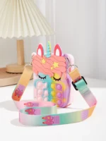 ⁦Unicorn Shaped Bubble Pop Fidget Toy Bag⁩ - الصورة ⁦3⁩