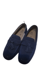 ⁦Mothercare navy faux-suede loafer shoes⁩ - الصورة ⁦3⁩