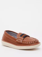 ⁦Slip-On Moccasins with Stitch Detail⁩ - الصورة ⁦2⁩