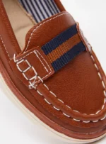 ⁦Slip-On Moccasins with Stitch Detail⁩ - الصورة ⁦4⁩