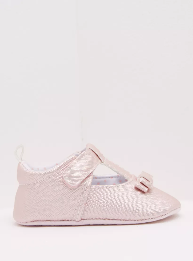 RB180904-Pink-RB180904-SXSU19032519_00-2100 Textured Mary Jane Shoes with Bow Accent - الصورة 1